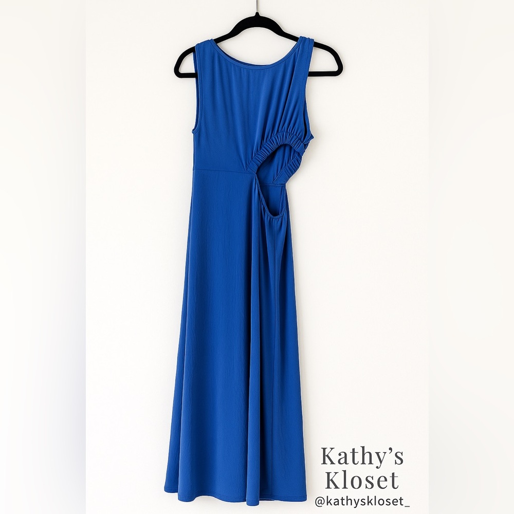 Kathy's Kloset Asymmetrical Blue Dress